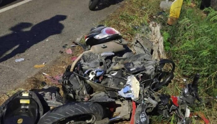 Pemotor Asal Kepohbaru Tewas Tabrakan di Jalan Raya Pasinan Bojonegoro