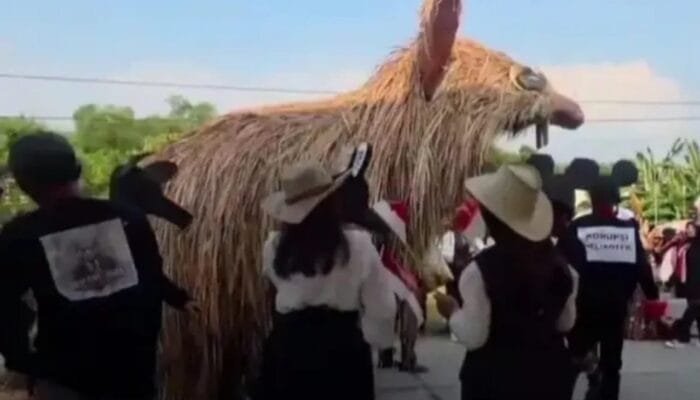 Tikus Berdasi Tampil di HUT RI Bojonegoro, Pesan Keras untuk Pejabat Korup