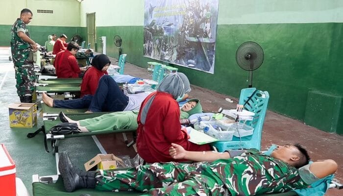 Semarak HUT TNI ke-80: Kodim Bojonegoro Gelar Bakti Sosial Donor Darah