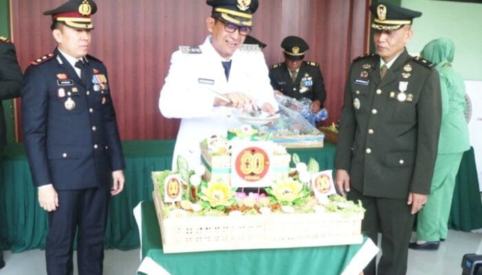 Upacara HUT ke-80 TNI di Bojonegoro, Ini Pesan Bupati Wahono