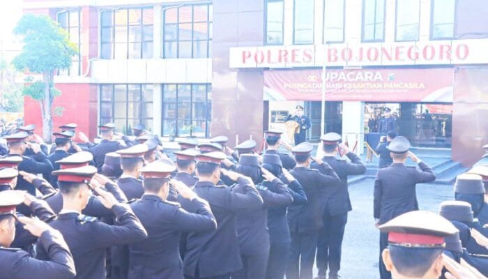Polres Bojonegoro Peringati Hari Kesaktian Pancasila, Kapolres Tekankan Pentingnya Persatuan Bangsa