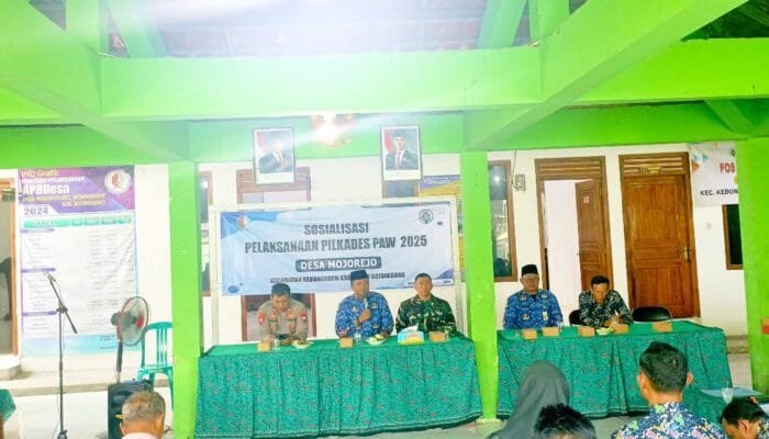 Panitia Pilkades PAW Mojorejo Resmisi Dilantik, Camat dan Kapolsek Ingatkan Soal Keamanan dan Netralitas