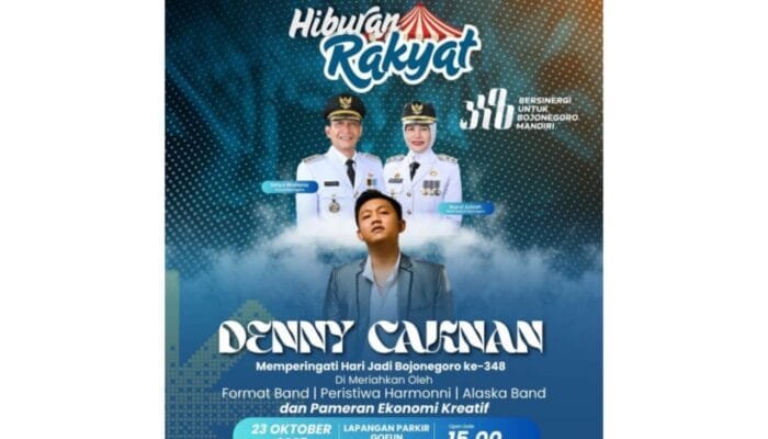 Bojonegoro Siap Medot Janji Bareng Denny Caknan, Catat Mainnya