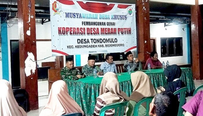 Musdes Tondomulo Bojonegoro Sepakat, Gerai KDMP Berdiri di Lahan Strategis Depan SDN 1