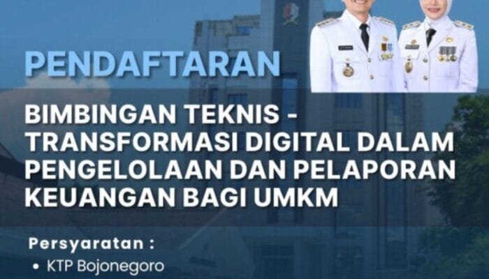 Awas Kehabisan Kuota, Bimtek Digital UMKM Bojonegoro Sudah Dibuka, Daftar Sekarang