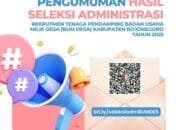 Daftar Lolos Administrasi BUMDes Bojonegoro Keluar, Tes CAT Menunggu