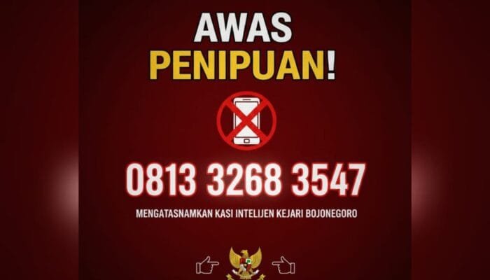 Mengaku Kasi Intel Kejari Bojonegoro, Penipu Teror Kades Lewat Telpon