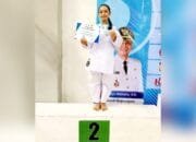 400 Atlet Bertanding, Siswi SMP Ini Tembus Juara Kejurkab Karate Bojonegoro