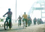 Jembatan Sosrodilogo Jadi Primadona di Gowes Jelajah Bojonegoro