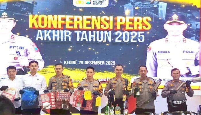 Kota Kediri Darurat Kejahatan, Ini Data Resmi Polres 2025