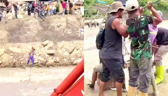 Viral Wabup Nyaris Jatuh, Potret Akses Ekstrem Warga Ketol Aceh Tengah Pasca Banjir