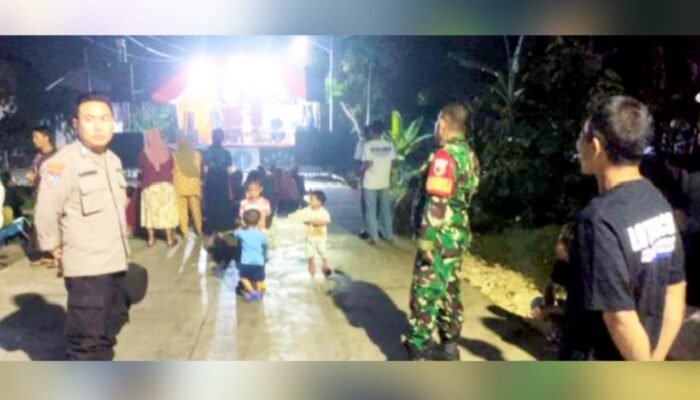 Cegah Gangguan Kamtibmas, Polsek Balen Amankan Pentas Elekton Desa Kedungbondo Bojonegoro