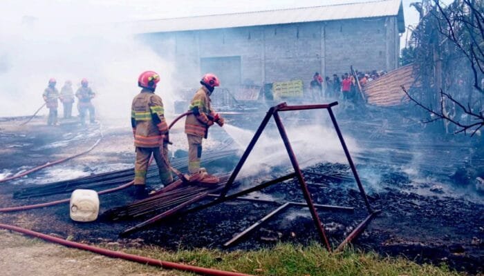 Api Berkobar di Desa Bulaklo, Damkarmat Bojonegoro Kerahkan Armada Lengkap