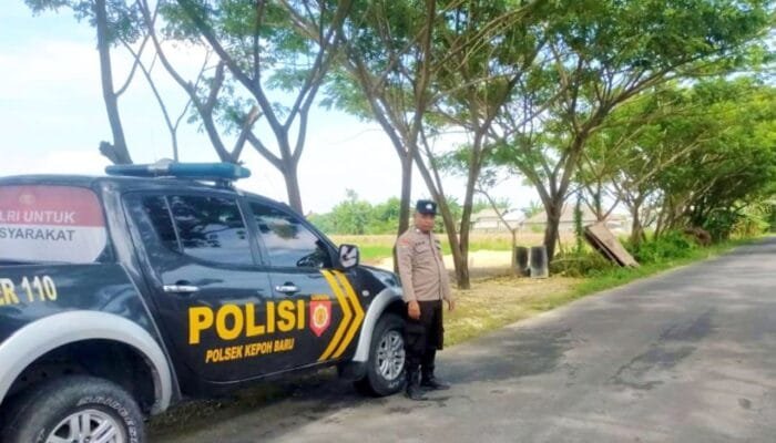 Antisipasi Kejahatan, Polsek Kepohbaru Bojonegoro Patroli