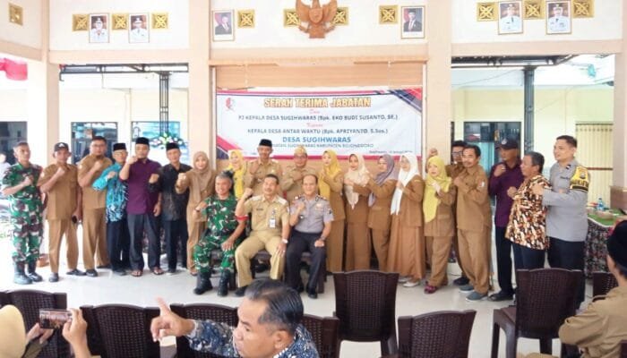 Sertijab Kepala Desa Sugihwaras Bojonegoro Berlangsung Khidmat