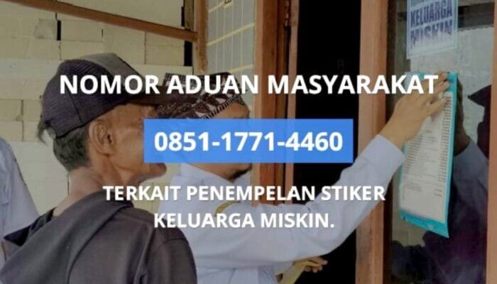 Merasa Tak Tepat Sasaran Soal Stiker Miskin di Bojonegoro, Adukan di Nomor Ini