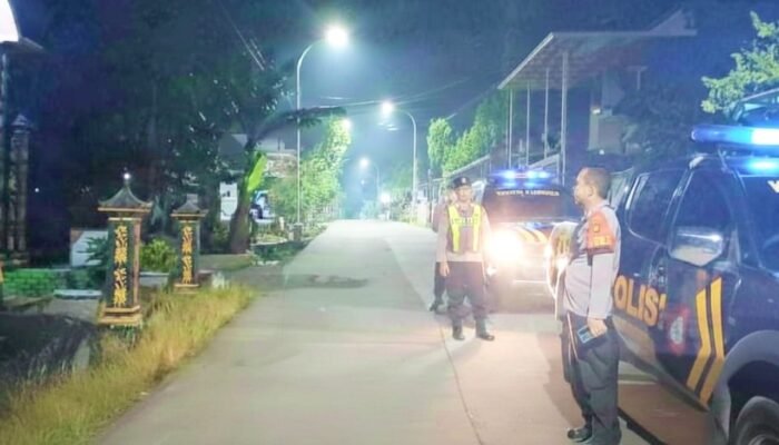 Patroli Malam Polsek Kedungadem Bojonegoro, Pemuda Dihimbau Tak Trek-trekan