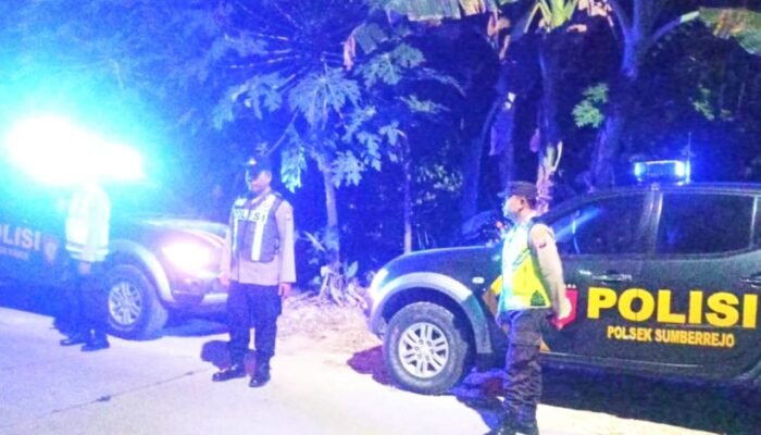 Polisi Sisir Titik Rawan Kejahatan di Perbatasan Sumberrejo Bojonegoro
