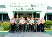 Hangat dan Akrab, Kapolres Lamongan Silaturahmi ke Kodim 0812