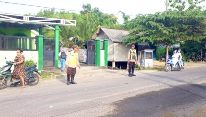 Sapa Pagi Jadi Andalan Polsek Gondang Bojonegoro Jaga Keselamatan Jalan