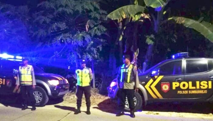 Polisi Menyisir Titik Rawan, Keamanan Perbatasan Sumberrejo Bojonegoro Diperkuat
