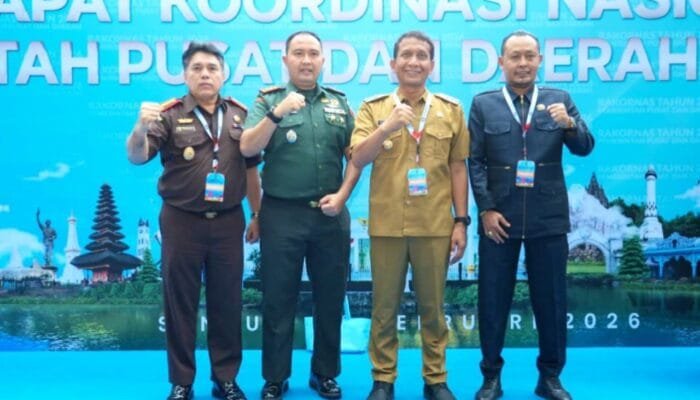 Forkopimda Lengkap Dampingi Bupati Bojonegoro di Rakornas 2026