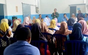 TNI Kawal Program MBG di Lamongan, Ini Pesan Danramil Ngimbang