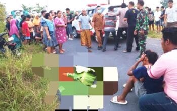 Laka Lantas di Bojonegoro: Sepeda Listrik vs Truk, Korban Tewas di TKP