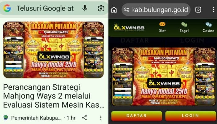 Judi Online Nyusup ke Website Pemkab Bulungan, Ini Faktanya