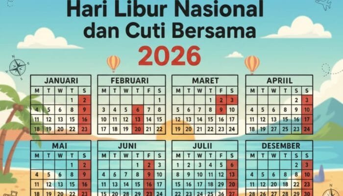 Siap-Siap, Ini Jadwal Tanggal Merah dan Cuti Bersama Sepanjang 2026
