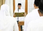 Penyegaran Birokrasi, 39 Pejabat Bojonegoro Resmi Dilantik di Rumah Dinas Bupati