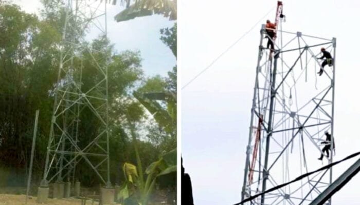 Berdiri di Lahan Perangkat Desa, Pembangunan Tower di Tuban Picu Polemik