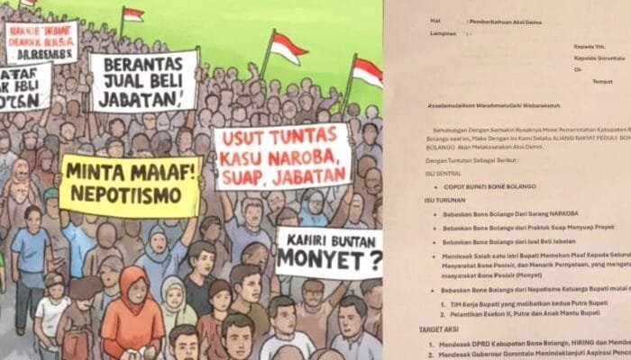 Aliansi Rakyat Turun ke Jalan, Pencopotan Bupati Bone BALANGO Jadi Tuntutan Utama