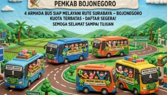 Jangan Sampai Kehabisan, Kuota Mudik Gratis Bojonegoro Cuma 240 Kursi
