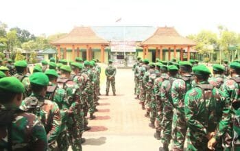 Antisipasi Gangguan Keamanan, Kodim Lamongan Gelar Apel Siaga