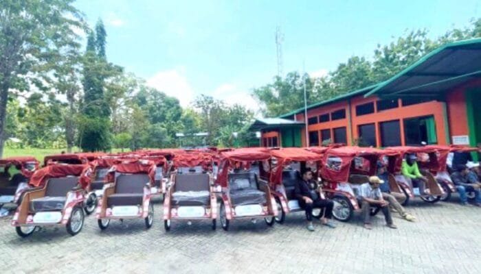 Viral di Bojonegoro: Konvoi Becak Listrik Bantuan Murni Presiden Prabowo