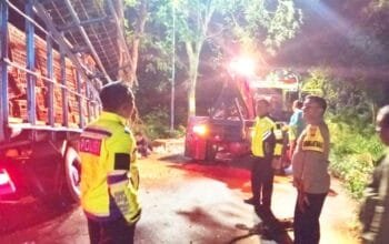 Truk Isuzu Nabrak Pohon di Bubulan Bojonegoro, Ini Penyebabnya