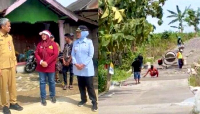 Warga Diminta Tenang, Wabup Bojonegoro Awasi Langsung Proyek Jalan Klino