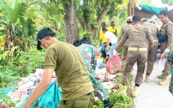Respon Kilat Satpol PP Lamongan, Sampah Menumpuk Akhirnya Ditangani