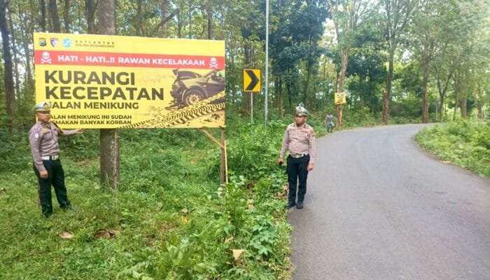 Waspada, Titik Rawan Kecelakaan di Bojonegoro Dipasangi Rambu
