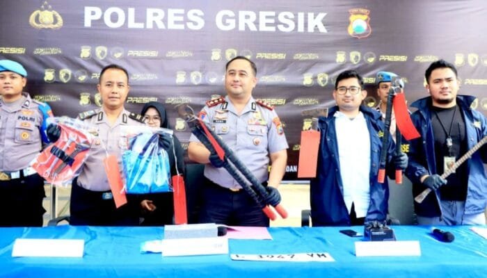 Sindikat Pencuri Kabel PLN Lintas Daerah Akhirnya Tertangkap Polisi Gresik