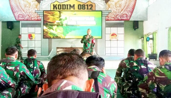 Kodim Lamongan Tingkatkan Profesionalisme Lewat Latnister