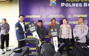 Dua Maling Motor Diciduk, Polisi Bojonegoro Himbau Warga Jangan Ceroboh Saat Parkir