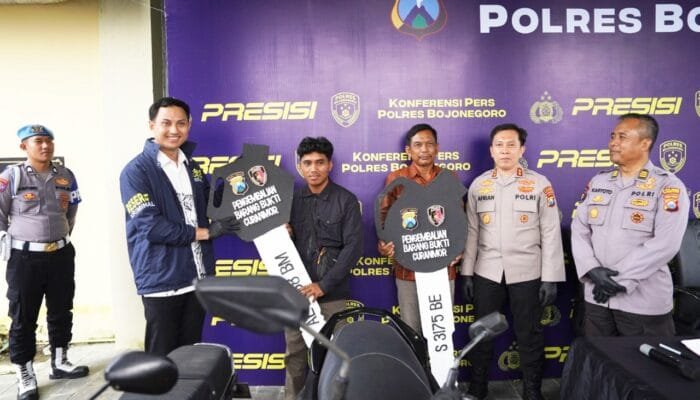 Dua Maling Motor Diciduk, Polisi Bojonegoro Himbau Warga Jangan Ceroboh Saat Parkir