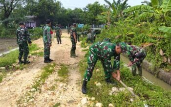 TNI Turun Tangan, Lingkungan Desa Mekanderejo Lamongan Diselamatkan