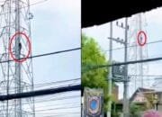 Diduga Putus Cinta, Pemuda Asal Sleman Nekat Panjat Tower di Sidoarjo