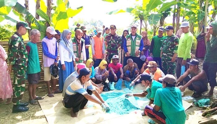 Petani dan TNI Kompak, Gerdal Tikus Serentak di Deketagung Sugio Lamongan