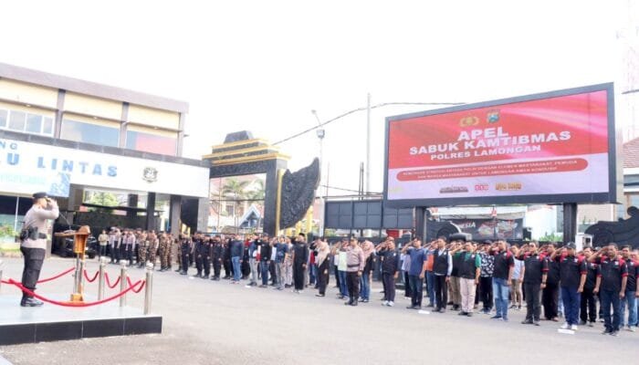 Apel Besar di Lamongan, Kapolres Tekankan Kolaborasi Jaga Kondusivitas
