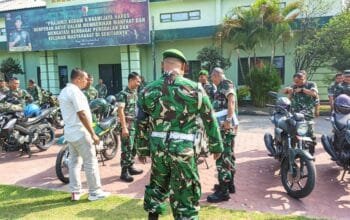 Kondisi Motor Dinas Babinsa Kodim Lamongan Diperiksa Satu per Satu