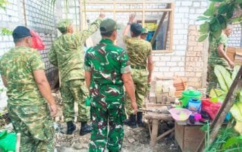 Kodim Lamongan Bangun Harapan Baru Lewat Program Rumah Tidak Layak Huni